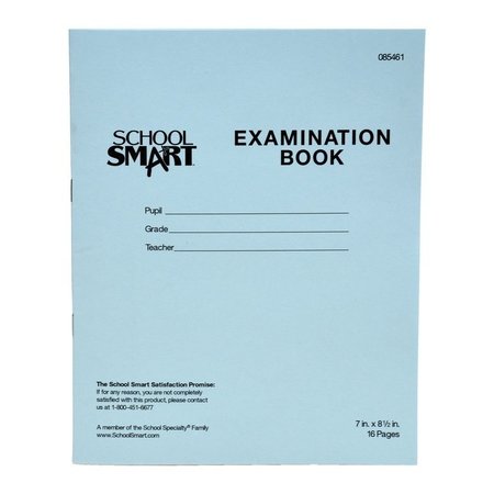 SCHOOL SMART BOOK EXAM BLUE 7X8.5 8 SHTS PK OF 50 PK PBB7816-5987
